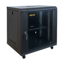 Шкаф настенный GEAR 12U 19 600x450x650 мм, + полка 19, black (GWMSN-12U-600-450) Шкаф настенный GEAR 12U 19 600x450x650 мм, + полка 19, black (GWMSN-12U-600-450)