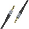 Кабель мультимедійний 3.5mm M to 3.5mm M 1.0m Black HOCO (6942007608800) - Зображення 1