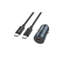 Зарядное устройство HOCO HOCO Z57 Glorious single-port USB-C PD30W + cable USB-C Metal Gray (6942007633086)