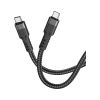 Дата кабель USB-C to USB-C 1.2m 60W U110 black HOCO (6931474770622) - Изображение 1
