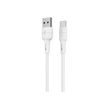 Дата кабель USB 2.0 AM to USB-C 1.0m 3A silicone BX30 white BOROFONE (6931474706935) Дата кабель USB 2.0 AM to USB-C 1.0m 3A silicone BX30 white BOROFONE (6931474706935)