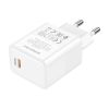 Зарядний пристрій BOROFONE BA77A Insightful USB-C PD30W White (6941991101274) - Зображення 1