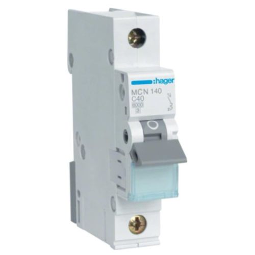 Автоматичний вимикач Hager 1-п. C 40A (6kA) 1M (A) (MCN140)