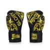 Боксерские перчатки Fairtex BGVG2 Velcro Black 14 унцій (бинти в комплекті) (BGVG2_Velcro_14oz_Black) - Изображение 1