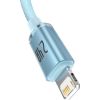 Дата кабель USB 2.0 AM to Lightning 2.0m 2.4A sky blue Baseus (CAJY001203) - Зображення 1