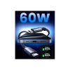 Дата кабель USB-C to USB-C 2.0m US567 black/gray Ugreen (15374) - Зображення 1