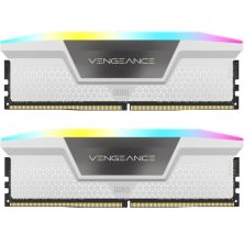 Модуль памяти для компьютера DDR5 32GB (2x16GB) 6400 MHz Vengeance RGB White Corsair (CMH32GX5M2B6400Z32W)