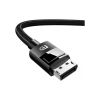Кабель мультимедийный DisplayPort M to DisplayPort M 1.5m V1.4 braided DP114 black Ugreen (80391) - Изображение 1
