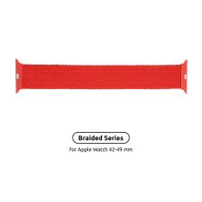Ремешок для смарт-часов Armorstandart Braided Solo Loop для Apple Watch 49/46/45/44/42 (Series 1-3) Red Size 8 (160 mm) (ARM58082)