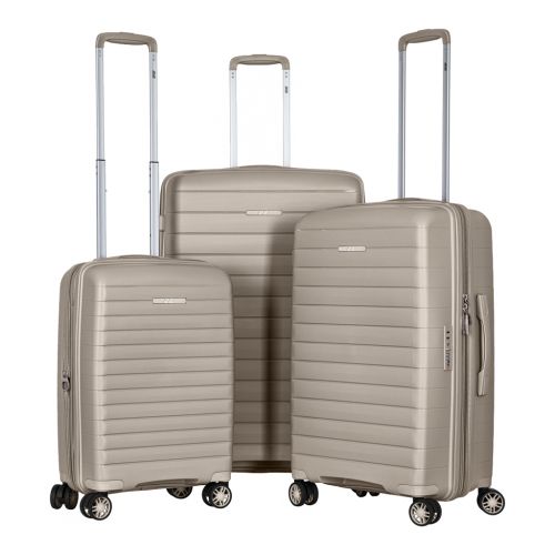 Набір валіз 2E Aero (L+M+S), сіро-коричневі (2E-SPP-AERO-SET3-TP)