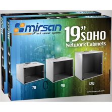 Шафа настінна Mirsan SOHO 7U 19 535x400, RAL 7035 (MR.SOH07U40DE.02)