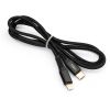 Дата кабель USB Type-C to Lightning 1.0m 3A 18W nylon braided black Vinga (VCPTCL3ANBK) - Зображення 1