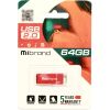 USB флеш накопичувач Mibrand 64GB Сhameleon Red USB 2.0 (MI2.0/CH64U6R) - Зображення 1