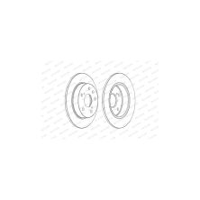 Гальмівний диск FERODO DDF2493C