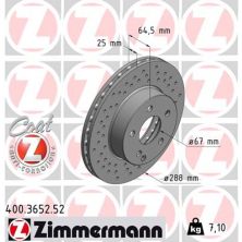 Тормозной диск ZIMMERMANN 400.3652.52