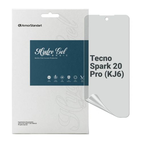 Плівка захисна Armorstandart Matte Tecno Spark 20 Pro (KJ6) (ARM74390)