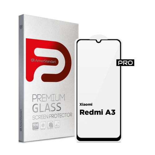 Скло захисне Armorstandart Pro Xiaomi Redmi A3 Black (ARM74453)