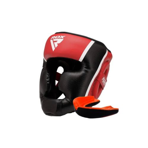 Боксерский шлем RDX Aura Plus T-17 Red/Black L (HGR-T17RB-L+)