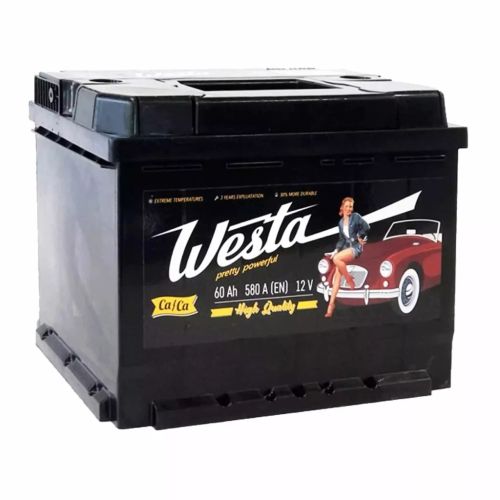Аккумулятор автомобильный Westa 6CT-60 А (1) Pretty Powerful