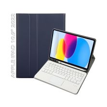 Чехол для планшета BeCover Keyboard+TouchPad Apple iPad 10.9 2022 Deep Blue (712376)