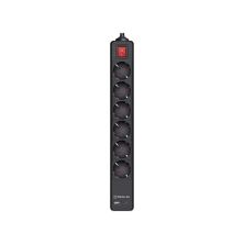 Мережевий подовжувач REAL-EL RS-PROTECT 605 3m, black (EL122300041)
