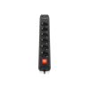 Мережевий подовжувач REAL-EL RS-PROTECT 605 3m, black (EL122300041) - Зображення 3