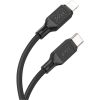 Дата кабель USB-C to Lightning 1.0m Cool silicone PD 20W X90 black HOCO (6931474788382) - Изображение 1