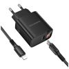 Зарядний пристрій BOROFONE BA97A Ilustre USB-C PD30W digital display + cable USB-C to Lightning Black (6941991120497) - Зображення 2