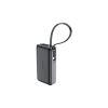 Батарея універсальна Acefast 10000mAh 30W PD, USB-C witch cable, USB-A, Li-Pol, M7 Black (6974316283379) - Зображення 1
