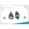 Дата кабель USB 3.0 AM/BM 1.8m black Digitus (AK-300115-018-S) - Зображення 2