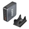Зарядний пристрій XoKo 1xUSB-С PD100W + 1xUSB-С PD45W + 2xUSB-С PD20W + 2xUSB QC18W 220W GaN (QC-220) - Зображення 1