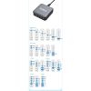 Зарядний пристрій XoKo 1xUSB-С PD100W + 1xUSB-С PD45W + 2xUSB-С PD20W + 2xUSB QC18W 220W GaN (QC-220) - Зображення 3