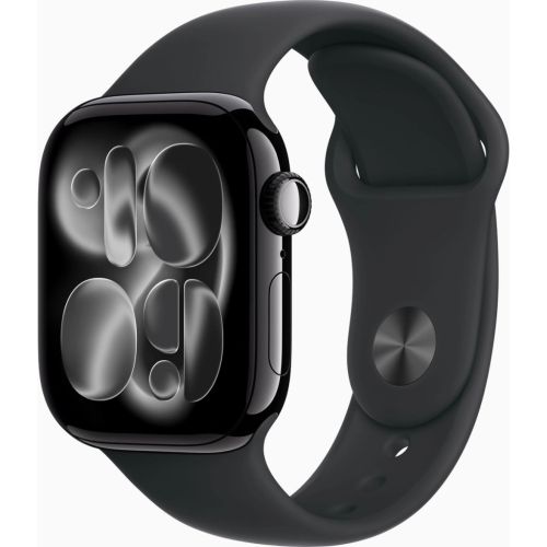Смарт-годинник Apple Watch Series 11 GPS 42mm Jet Black Aluminium Case with Black Sport Band - M/L (MEQU4RK/A)