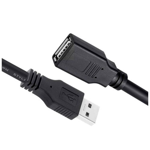 Дата кабель USB 2.0 AM/AF 1.8m black ColorWay (CW-CBUF076-BK)