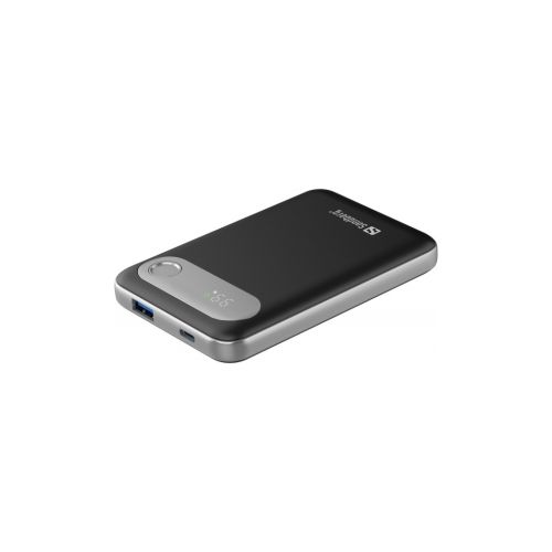 Батарея універсальна Sandberg 10000mAh Travel PD/20W, QC/3.0/22.5W, USB-A, USB-C, LCD Display (421-16)