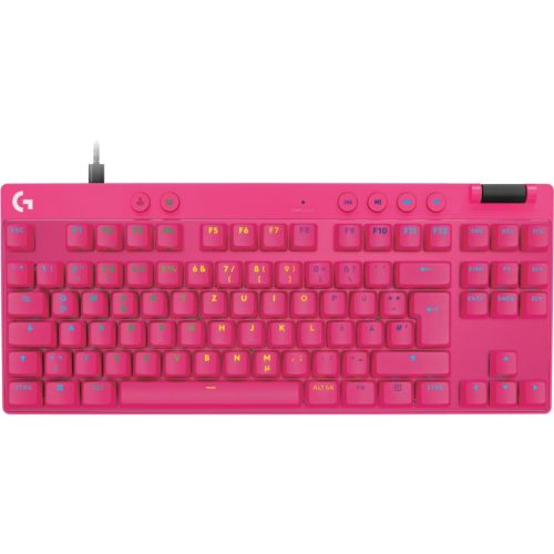 Клавиатура Logitech G PRO X TKL RAPID Wired Gaming Linear USB UA Magenta (920-013253)