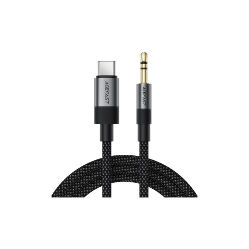 Кабель мультимедийный USB-C to 3.5mm M 0.15m black Acefast (6974316285274)