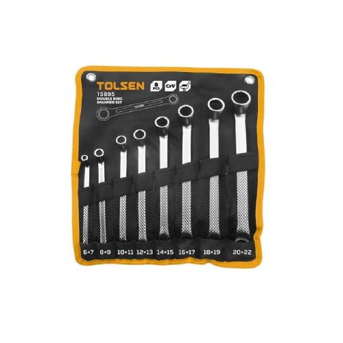 Ключ Tolsen накидной 8 шт 6-22 мм в чехле Профи (15895)