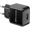 Зарядний пристрій Grand-X 1*USB, 2,1A, Black, + cable USB -> Lightning, Cu, 2.1А, 1m (CH03LTB) - Зображення 1