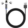 Дата кабель USB 2.0 AM to Lightning + Micro 5P + Type-C 1.0m Magnetic Ro ColorWay (CW-CBUU037-BK) - Изображение 2