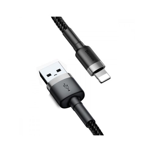 Дата кабель USB 2.0 AM to Lightning 3.0m 2.0A grey-black Baseus (CALKLF-RG1)