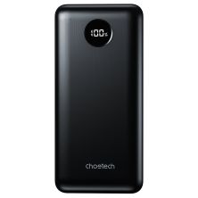 Батарея универсальная Choetech 20000mAh, PD/3.0/45W, QC/3.0/18W, USB-C, 2*USB-A (B653-CCBK)