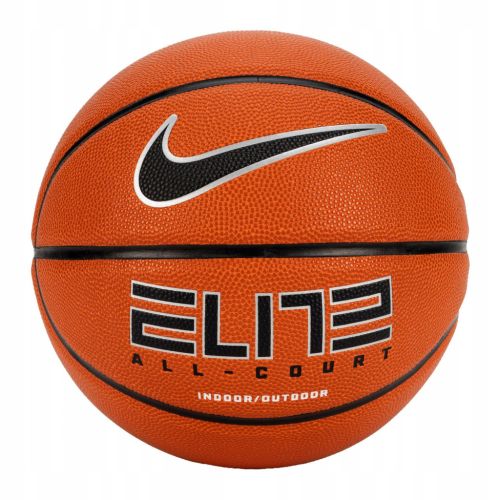 М'яч баскетбольний Nike Elite All Court 8P 2.0 Deflated помаранчевий, чорний, сріблястий Уні 6 N.100.4088.855.06 (887791395702)