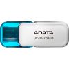USB флеш накопичувач ADATA 64GB AUV 240 White USB 2.0 (AUV240-64G-RWH) - Зображення 1
