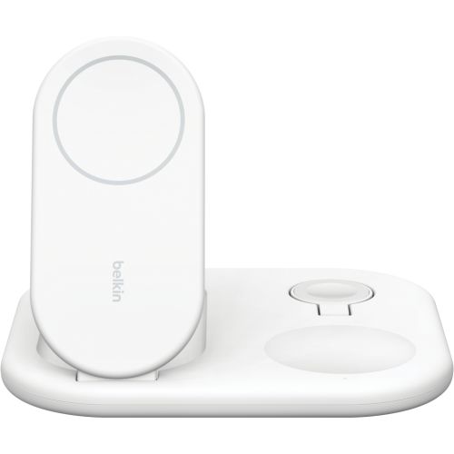Зарядное устройство Belkin 3in1 Magnetic Foldable iPhone/Watch/AirPods Qi2 15W white (WIZ029VFWH)