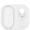 Зарядное устройство Belkin 3in1 Magnetic Foldable iPhone/Watch/AirPods Qi2 15W white (WIZ029VFWH) - Изображение 1