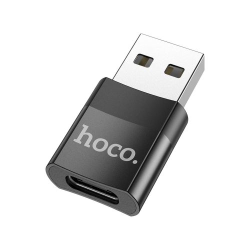 Переходник UA17 USB M to USB-C F USB2.0 Black HOCO (6931474762009)