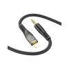 Кабель мультимедійний Lightning to 3.5mm M 1.0m black UPA25 Black HOCO (6931474791153) - Зображення 2