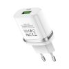 Зарядное устройство HOCO C12Q Smart USB QC3.0 + cable USB to USB-C 18W White (6931474716309) - Изображение 2