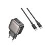 Зарядний пристрій BOROFONE BAS53A Absolute USB-C PD20W + cable USB-C to USB-C Black (6941991116193) - Зображення 1